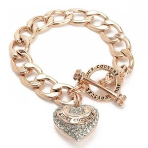 Juicy Couture | Rose Gold Pave Heart Bracelet